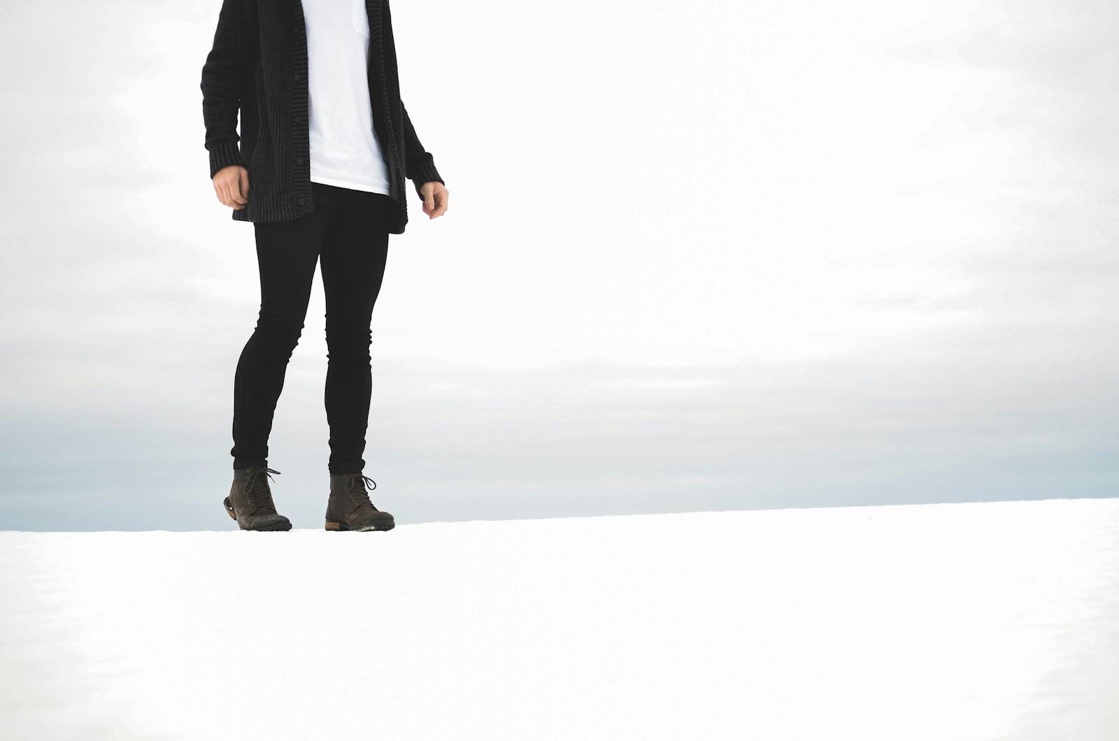 Long Rib Cardigan — Ink