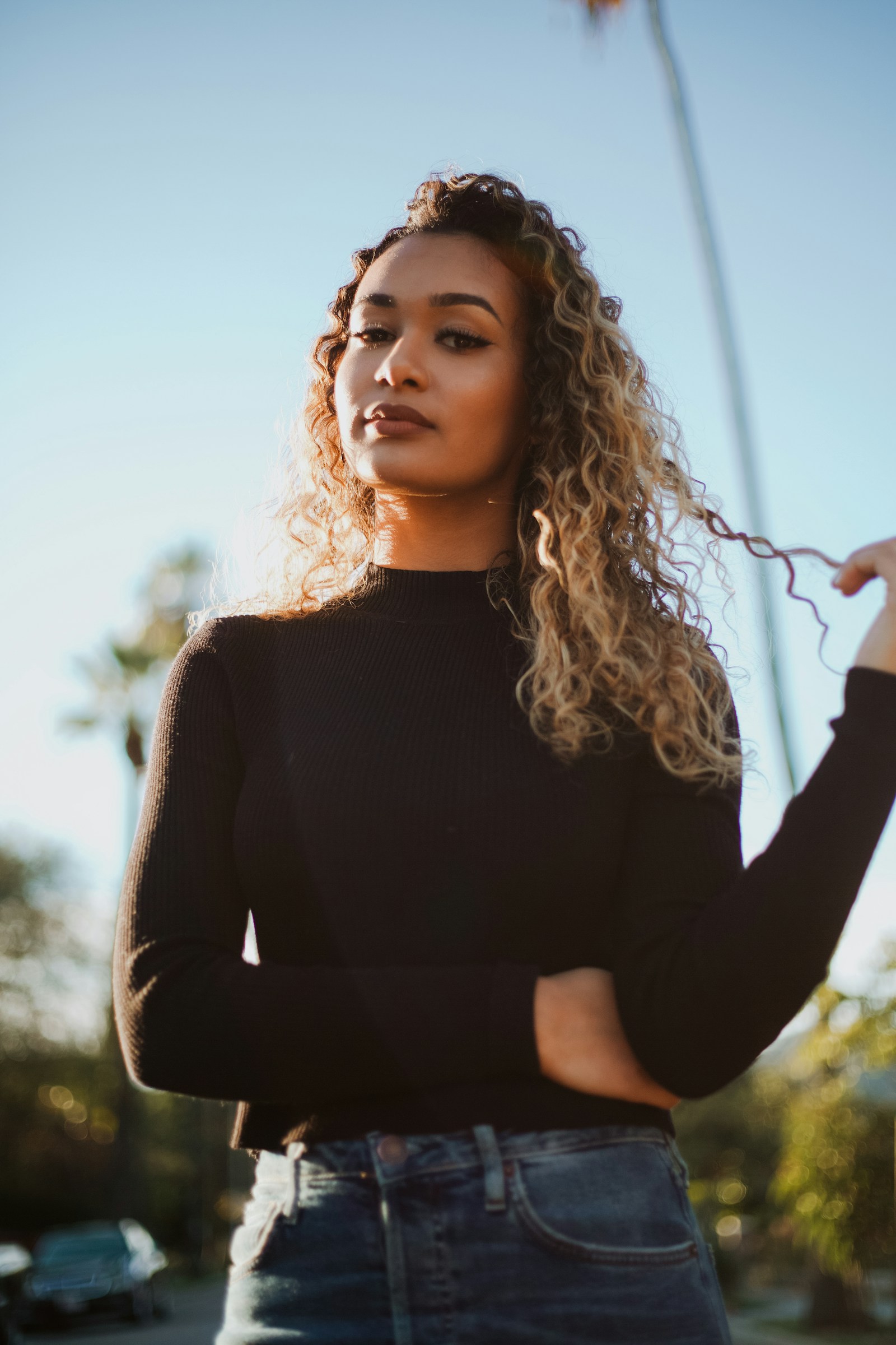 Fine Mock Neck — Black