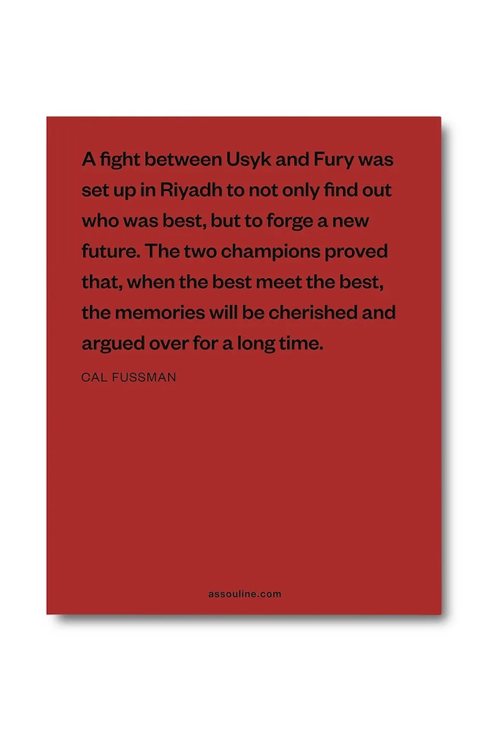 Assouline photo book Undisputed Usyk vs. Fury | Legend, Cal Fussman — photo 4