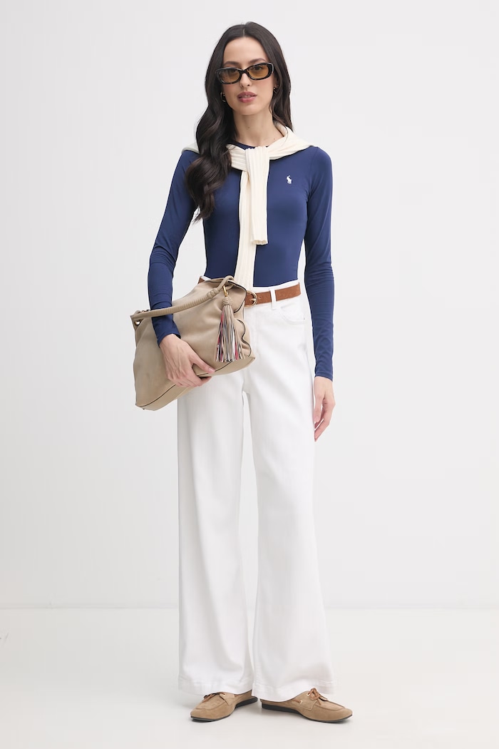 Polo Ralph Lauren bodysuit Women's cotton with elastane — photo 2