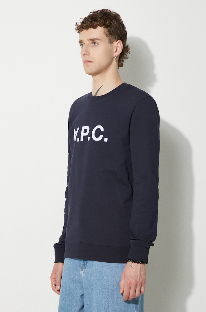 A.P.C. Bluza A.P.C. Sweat Vpc COECQ-H27378 BLACK sweatshirt cotton men's — photo 3