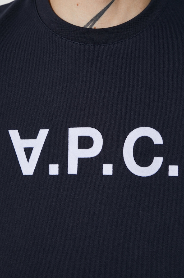 A.P.C. Bluza A.P.C. Sweat Vpc COECQ-H27378 BLACK sweatshirt cotton men's — photo 5