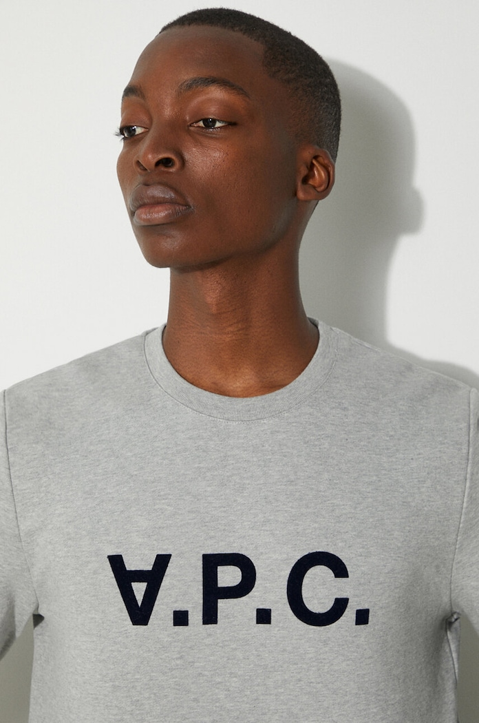 A.P.C. Bluza A.P.C. Sweat Vpc COECQ-H27378 BLACK sweatshirt cotton men's — photo 5