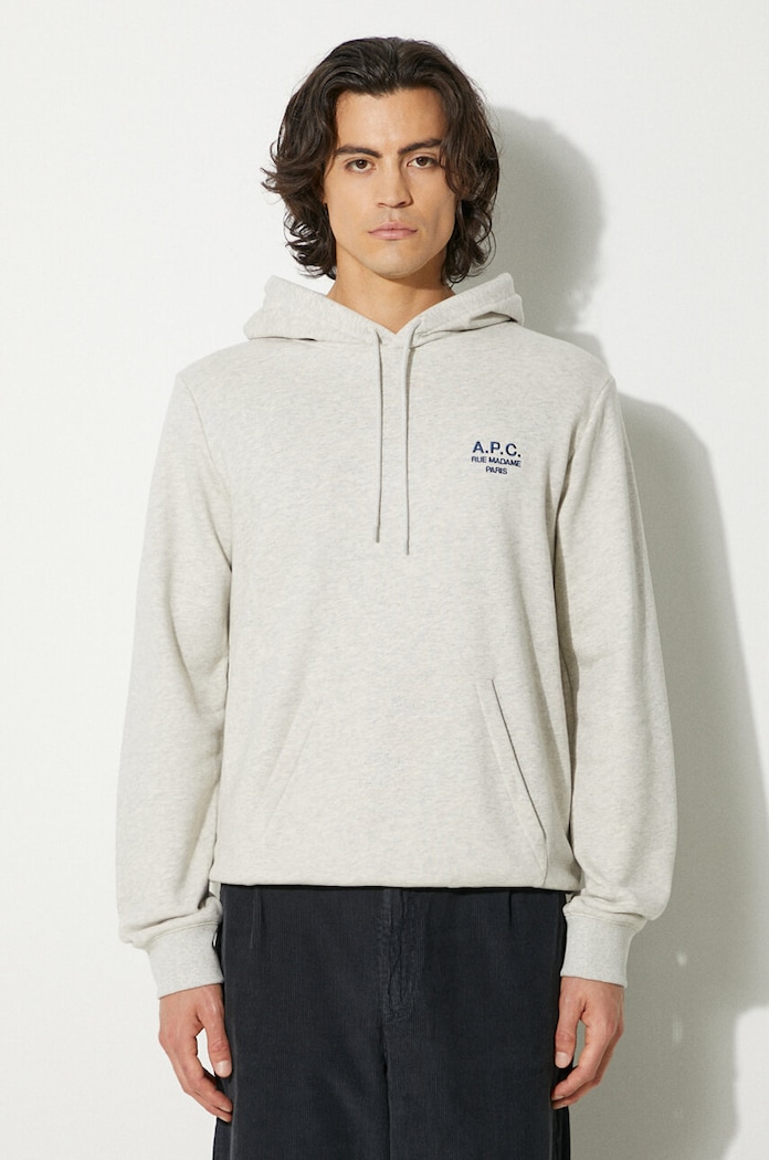 A.P.C. cotton sweatshirt Hoodie Marvin COEZD-H27733 BLACK