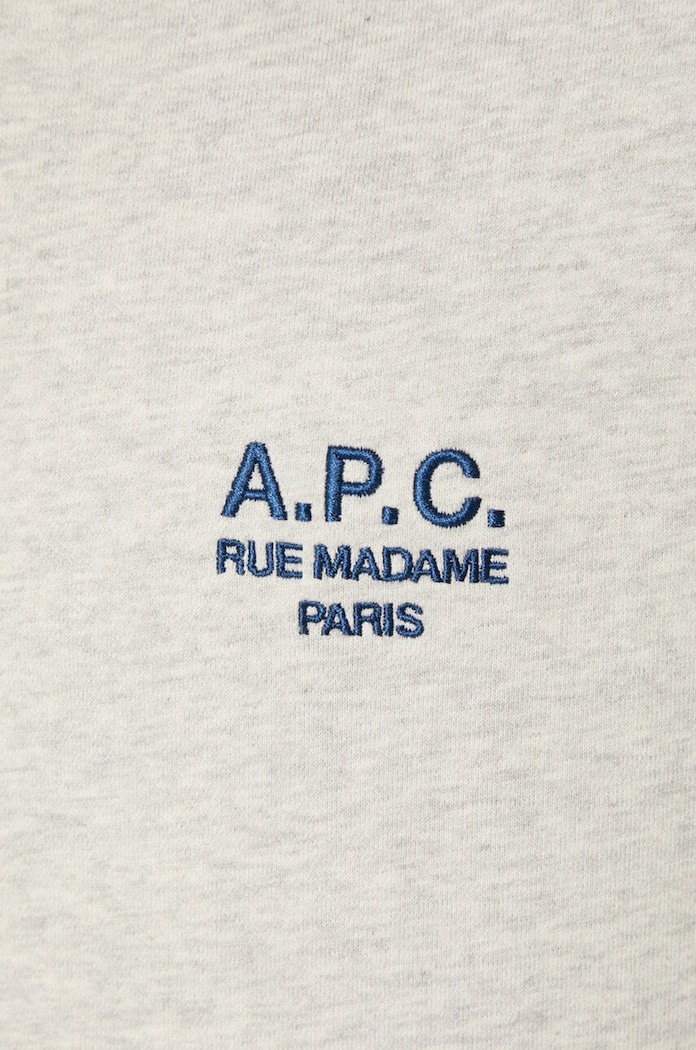 A.P.C. cotton sweatshirt Hoodie Marvin COEZD-H27733 BLACK — photo 5