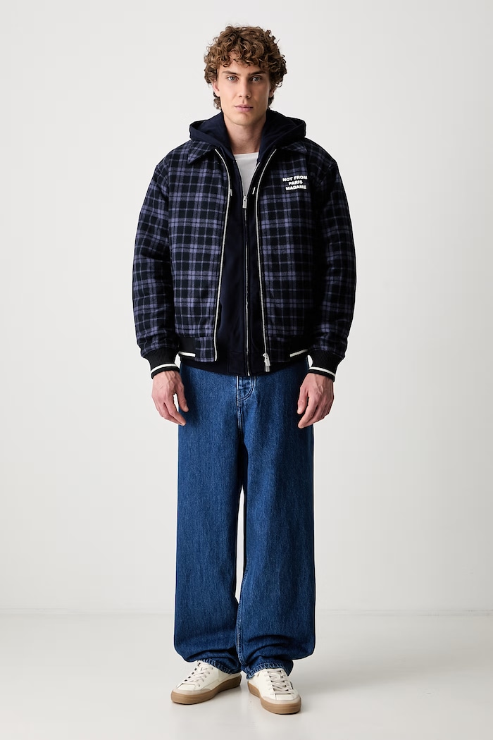 Drôle de Monsieur Slogan zip-up sweatshirt cotton Men's — photo 2