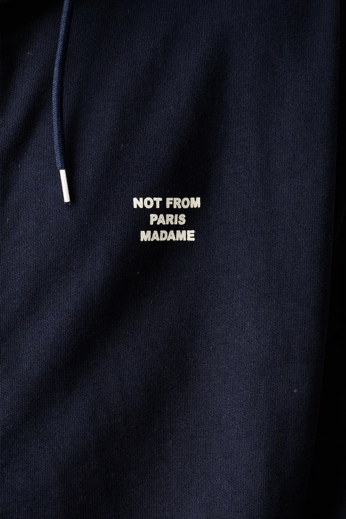 Drôle de Monsieur Slogan zip-up sweatshirt cotton Men's — photo 6