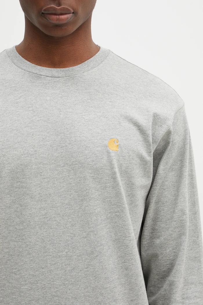 Carhartt WIP cotton longsleeve top Chase — photo 4