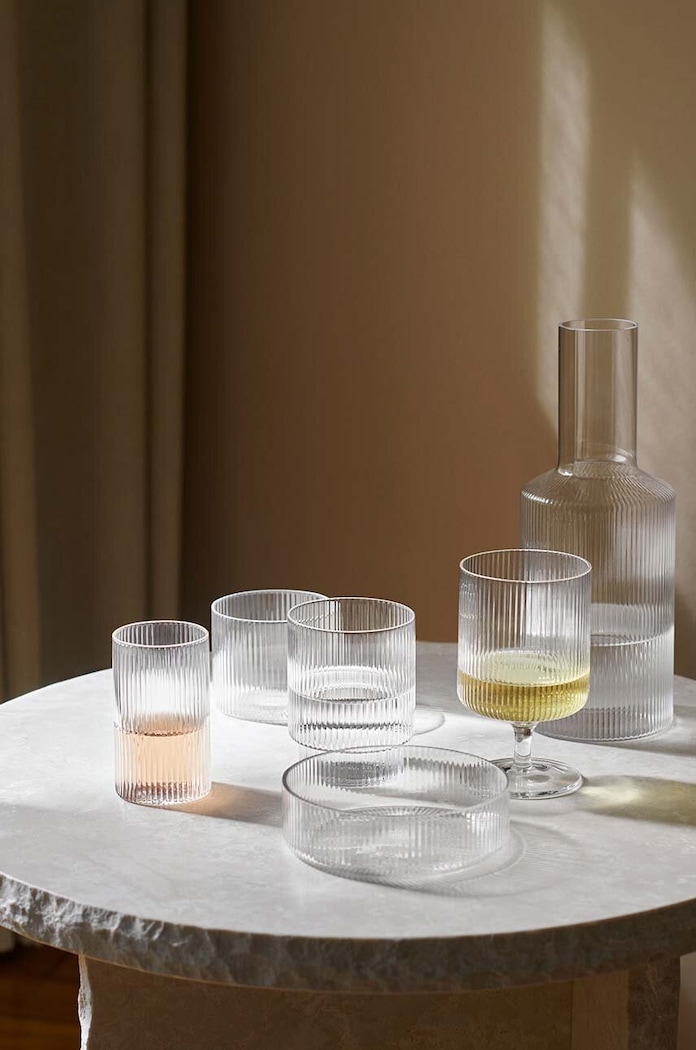 ferm LIVING glass set Ripple Glasses 200 ml 4-pack — photo 2