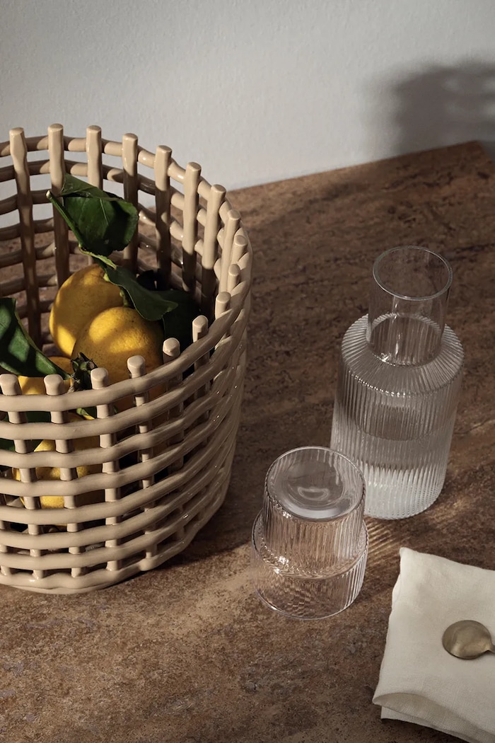 ferm LIVING carafe with a glass Ripple Small Carafe Set 500/200 ml — photo 3