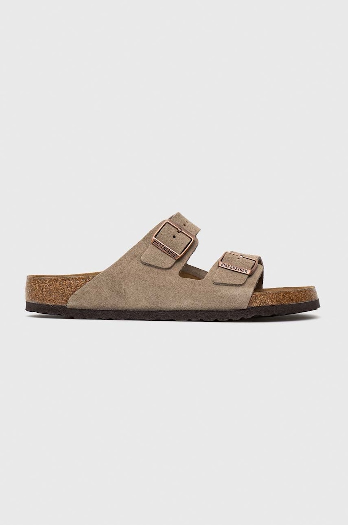 Birkenstock Arizona Suede Leather Regular Taupe
