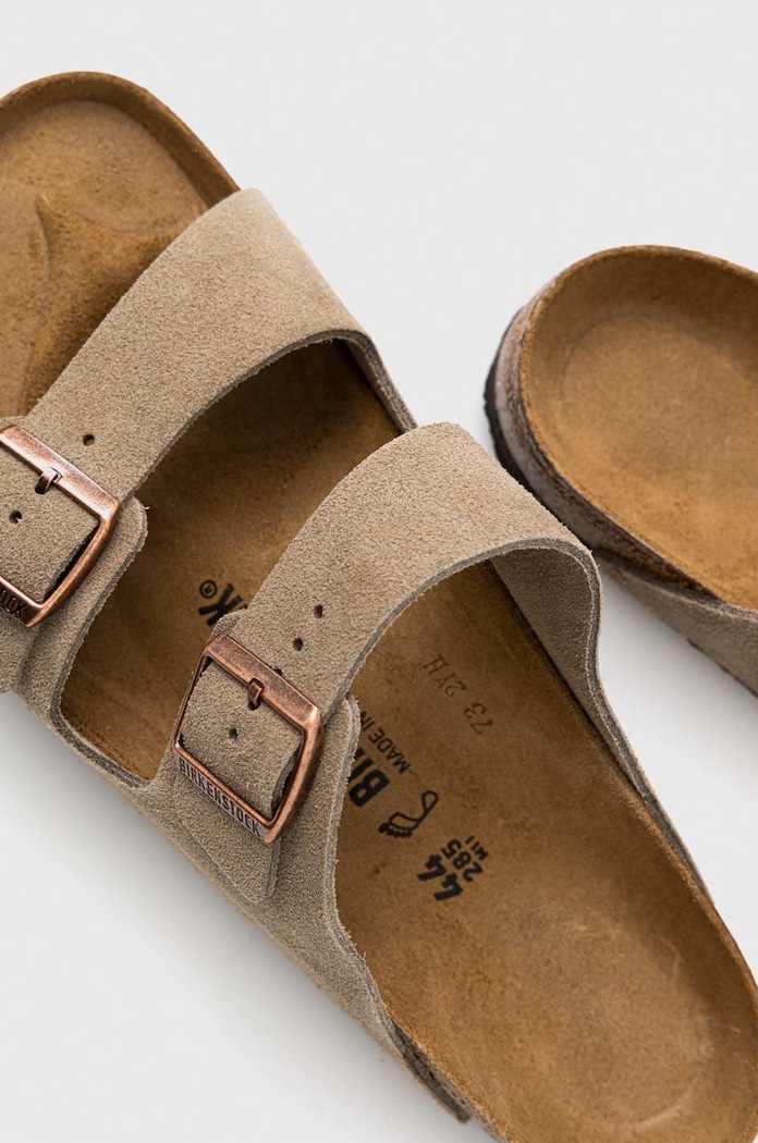 Birkenstock Arizona Suede Leather Regular Taupe — photo 5
