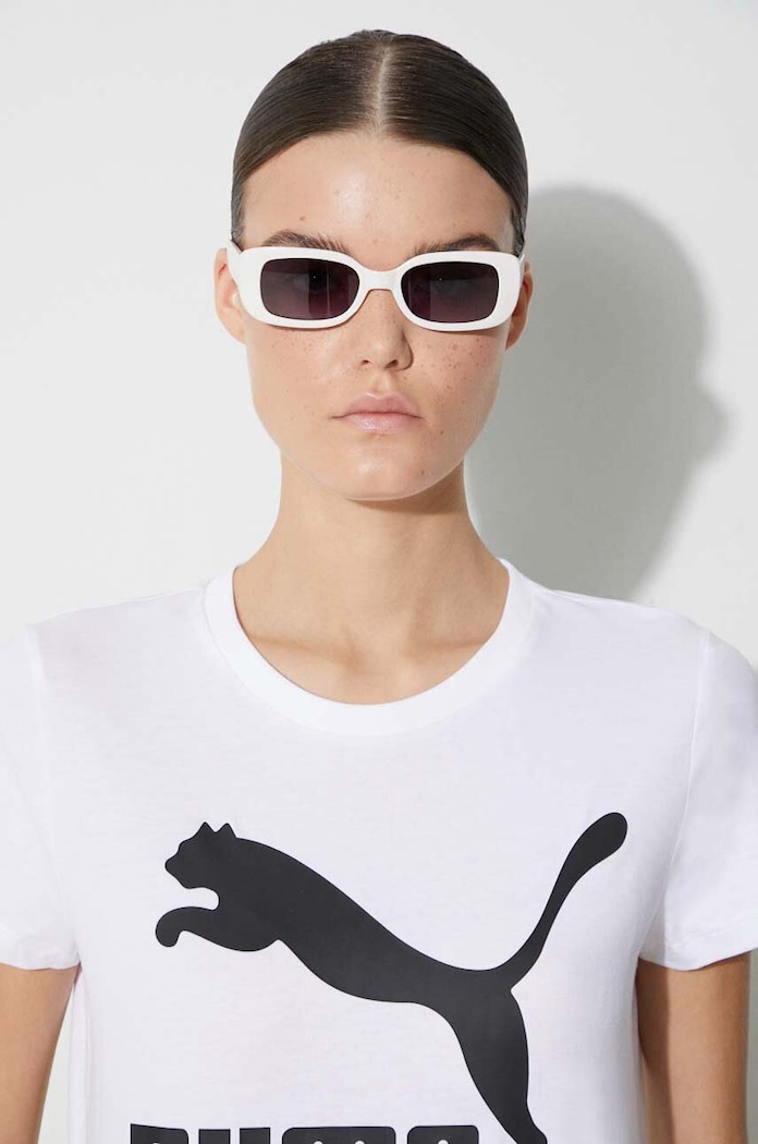 Puma cotton t-shirt Classic Logo Tee — photo 5