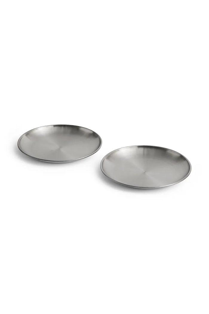 HAY plate set for serving stainless steel 13,5 x 13,5 cm