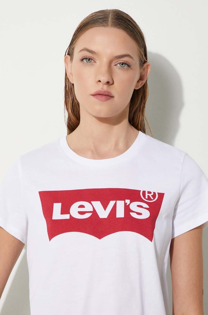 Levi's The Perfect Graphic Tee White — photo 5