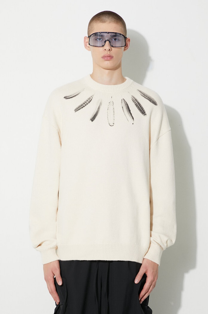 Marcelo Burlon cotton jumper Aop Wind Feather