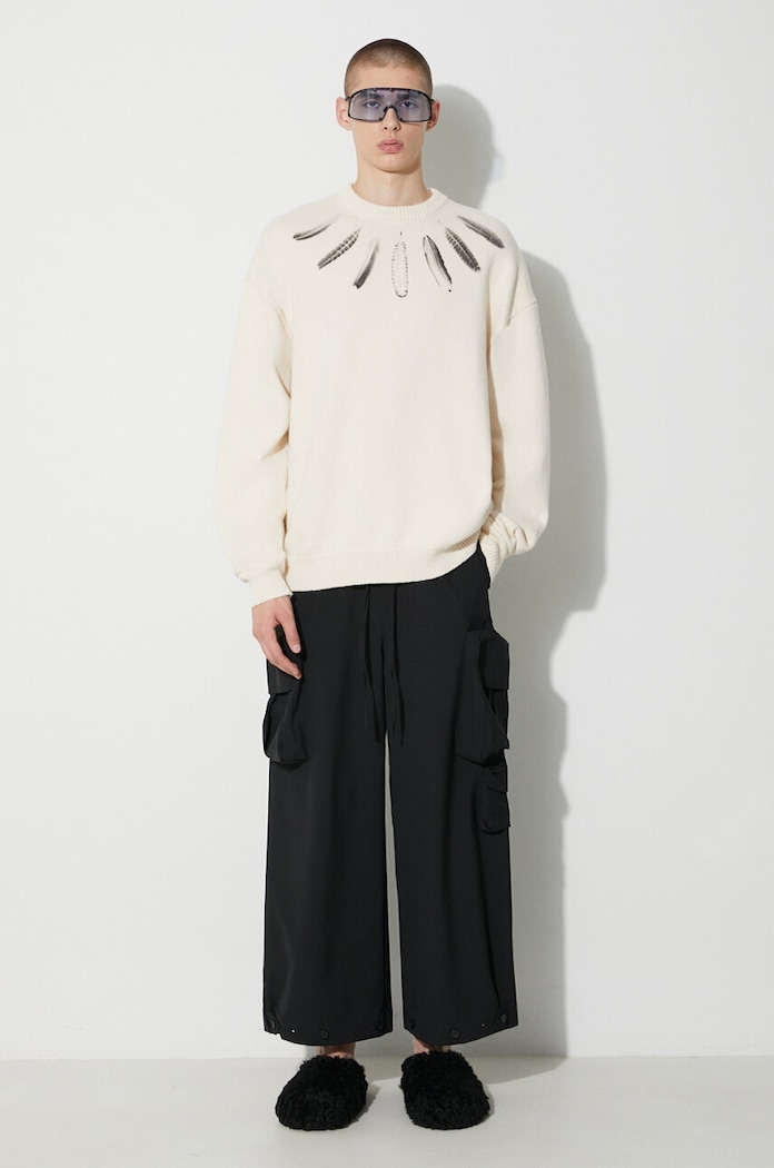 Marcelo Burlon cotton jumper Aop Wind Feather — photo 2
