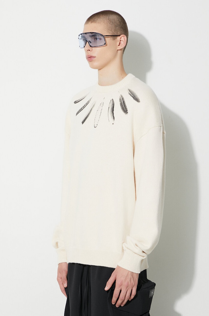 Marcelo Burlon cotton jumper Aop Wind Feather — photo 4