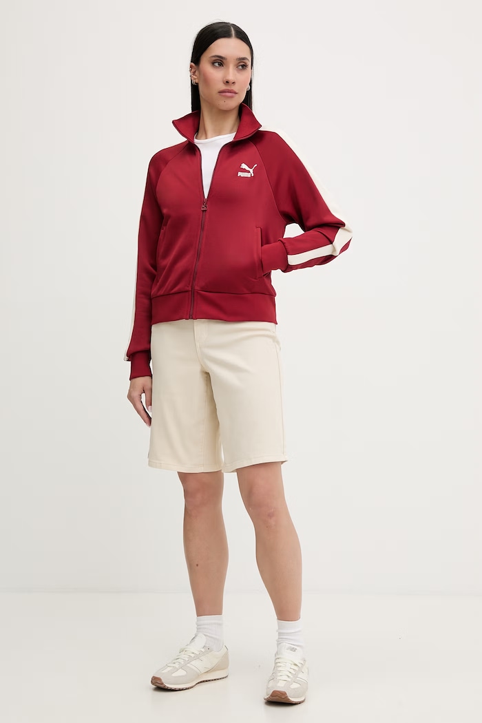 Puma Iconic T7 Track Jacket Women's zip-up sweatshirt with cotton — photo 2