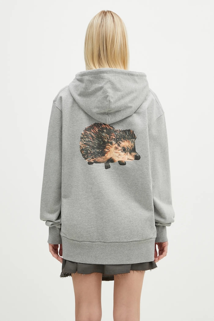 JW Anderson cotton sweatshirt Prickly Back Print Hoodie — photo 2