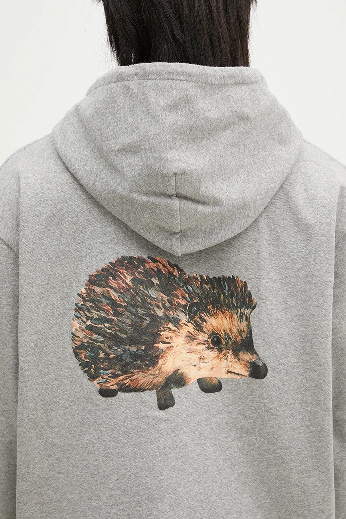 JW Anderson cotton sweatshirt Prickly Back Print Hoodie — photo 7