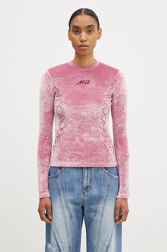 Andersson Bell longsleeve shirt Velvet Lace Up Longsleeve