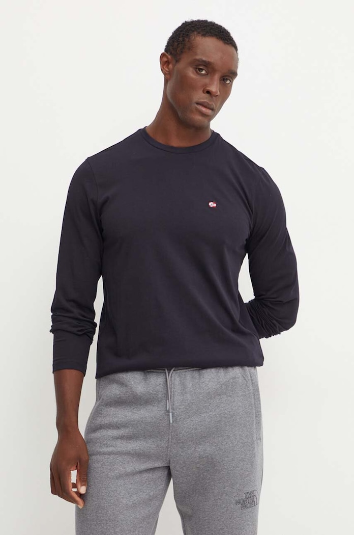 Napapijri cotton longsleeve top Salis LS — photo 4