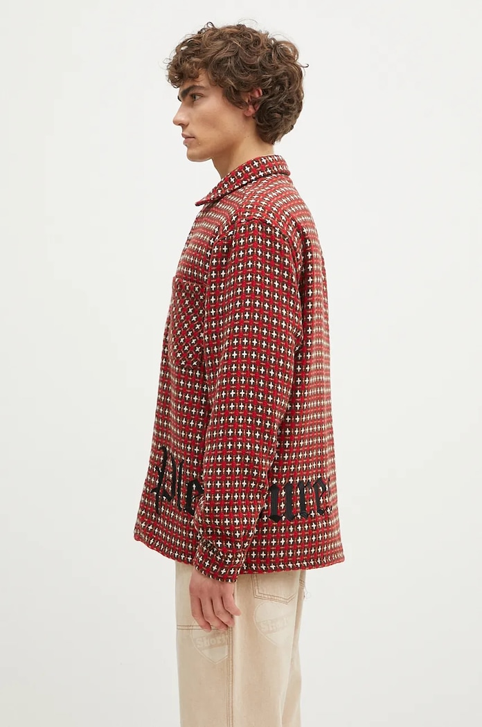 PLEASURES wool blend shirt Cross Work Shirt — photo 2