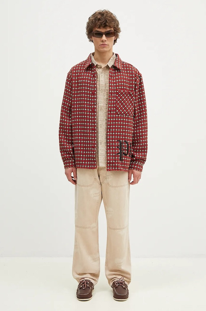 PLEASURES wool blend shirt Cross Work Shirt — photo 5