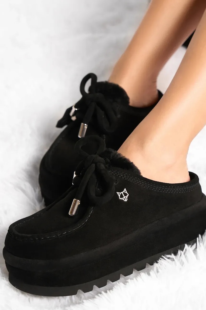 Naked Wolfe suede slippers Blizzard — photo 6