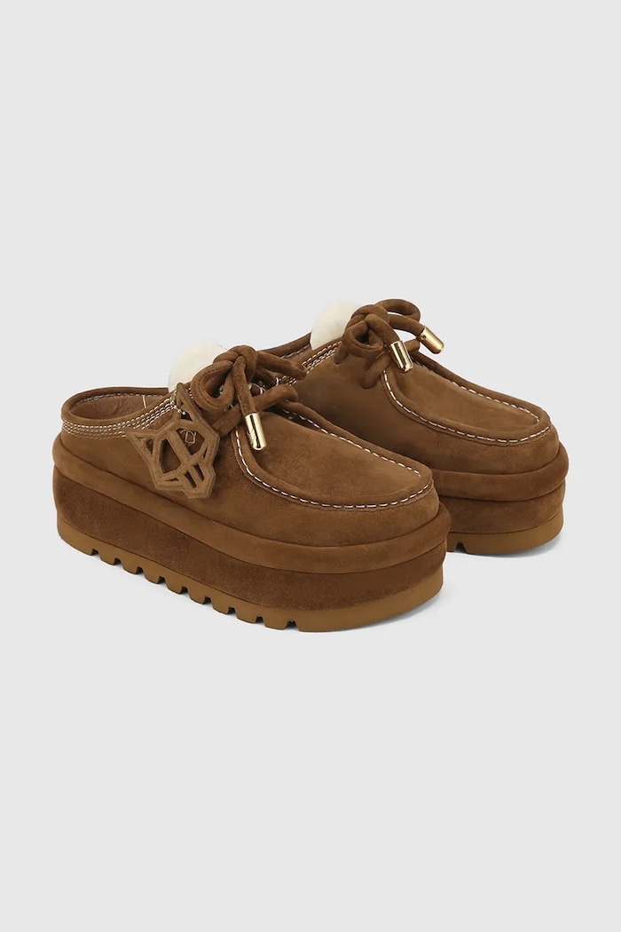 Naked Wolfe suede slippers Blizzard — photo 2