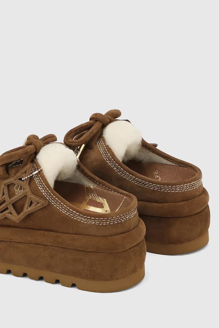 Naked Wolfe suede slippers Blizzard — photo 3