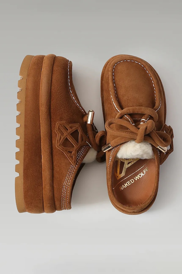 Naked Wolfe suede slippers Blizzard — photo 5