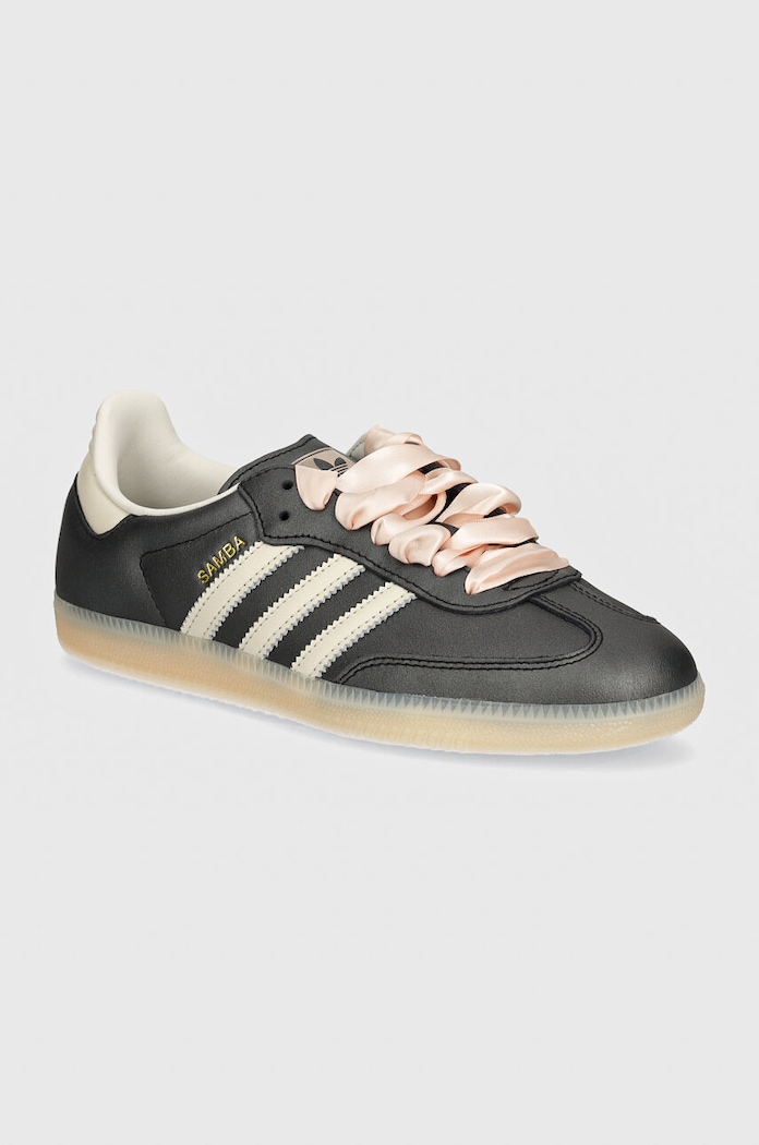 adidas Samba OG Black Pink Ribbon Laces