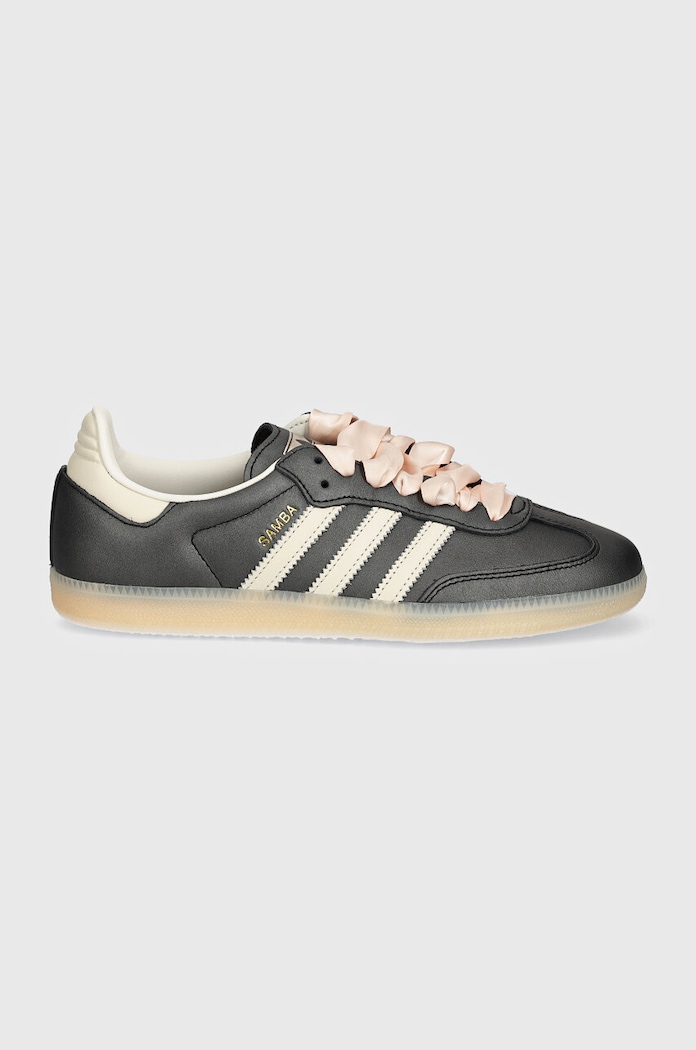 adidas Samba OG Black Pink Ribbon Laces — photo 2