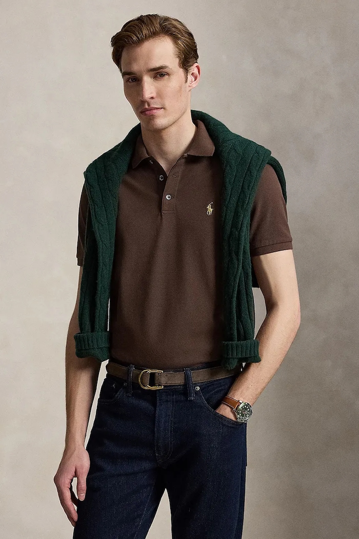 Polo Ralph Lauren polo shirt cotton with elastane Men's