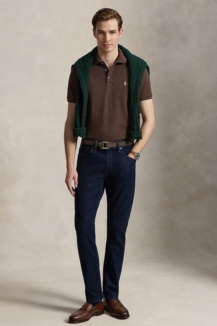 Polo Ralph Lauren polo shirt cotton with elastane Men's — photo 3