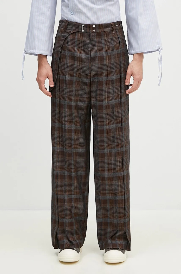 Andersson Bell wool trousers Soe Check Wrap Trousers