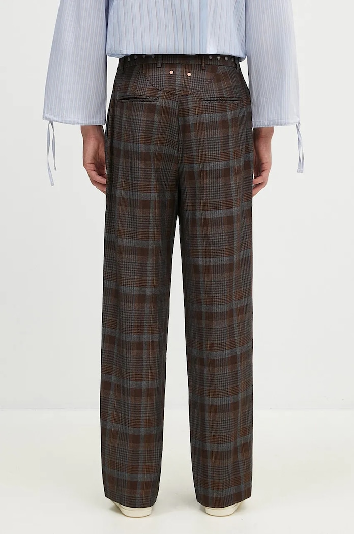 Andersson Bell wool trousers Soe Check Wrap Trousers — photo 3