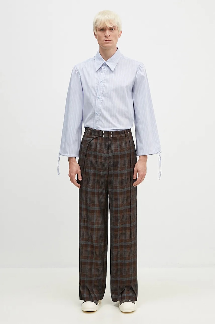 Andersson Bell wool trousers Soe Check Wrap Trousers — photo 5
