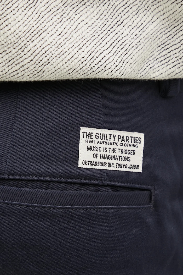 Wacko Maria cotton trousers Double Pleated Chino Trousers — photo 4