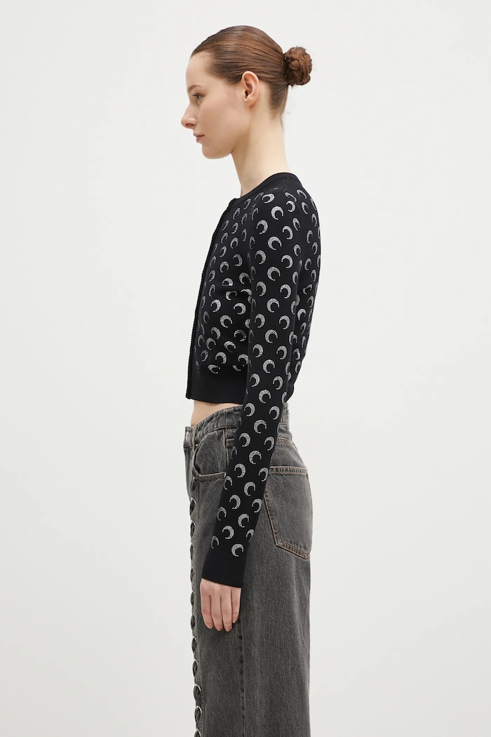Marine Serre cardigan Moon Strass Knit Fitted Cardigan — photo 2
