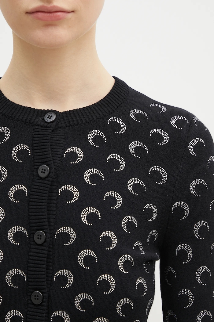 Marine Serre cardigan Moon Strass Knit Fitted Cardigan — photo 4
