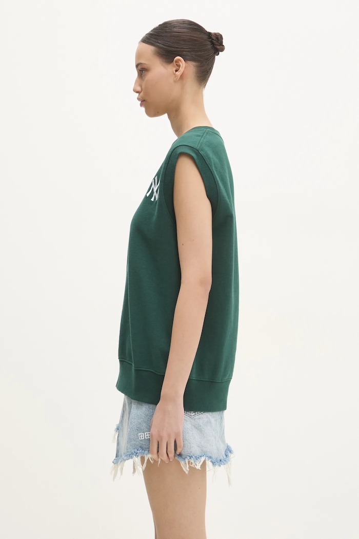 Sporty & Rich cotton gilet Yankees Serif V-Neck — photo 2
