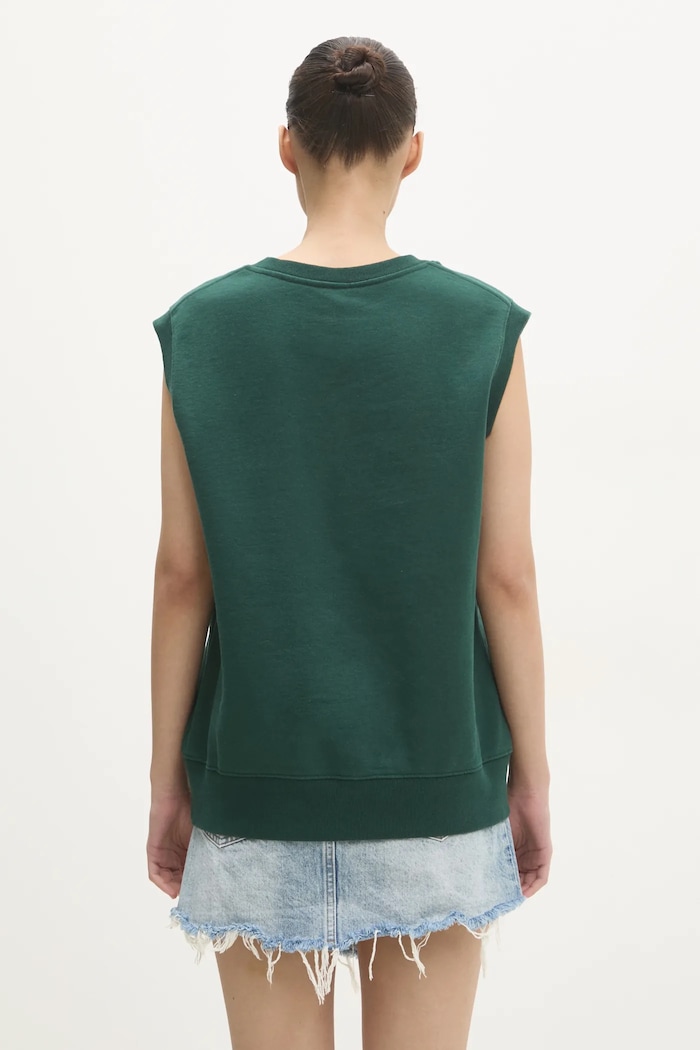 Sporty & Rich cotton gilet Yankees Serif V-Neck — photo 3