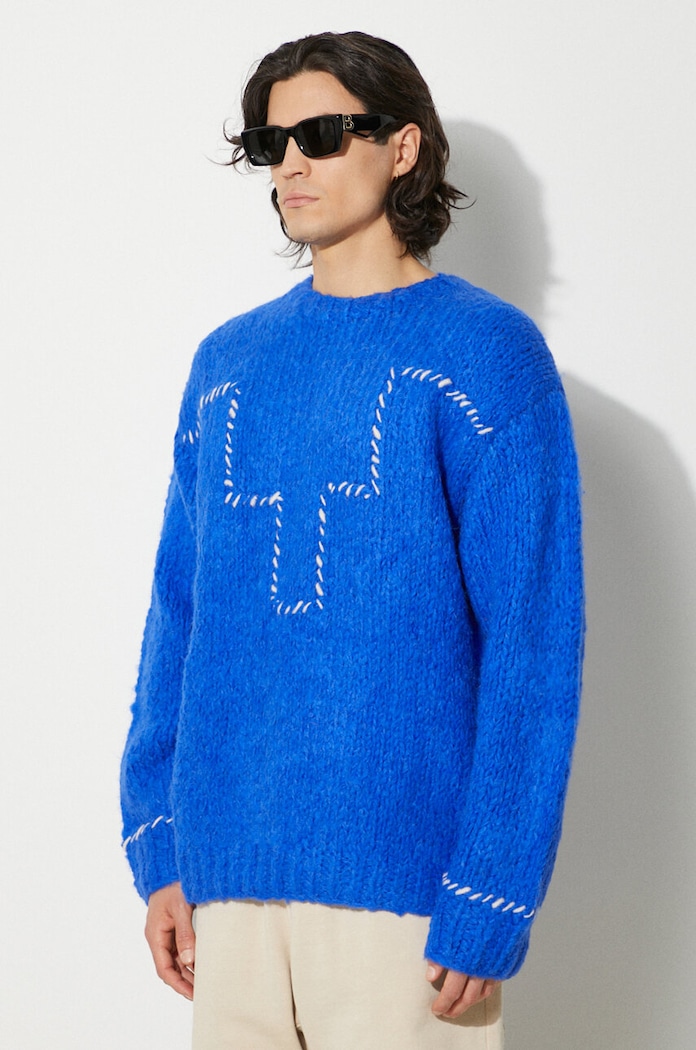 Marcelo Burlon wool blend jumper Cross Block Knit Comfort Crew — photo 4