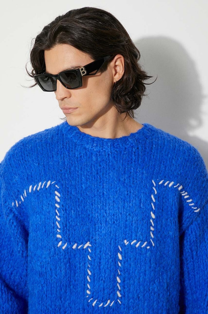Marcelo Burlon wool blend jumper Cross Block Knit Comfort Crew — photo 5