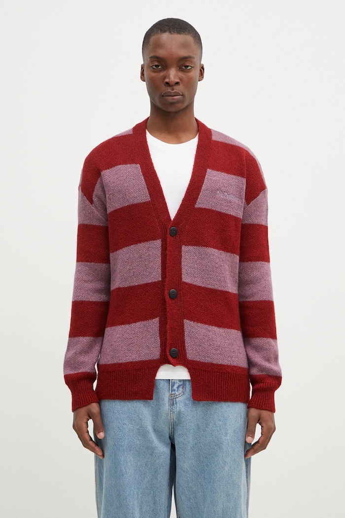 No Problemo cardigan Striped Mohair Oversized Cardigan