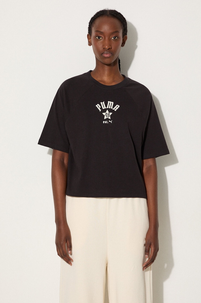 Puma cotton t-shirt Classics Play Paris Relaxed Tee