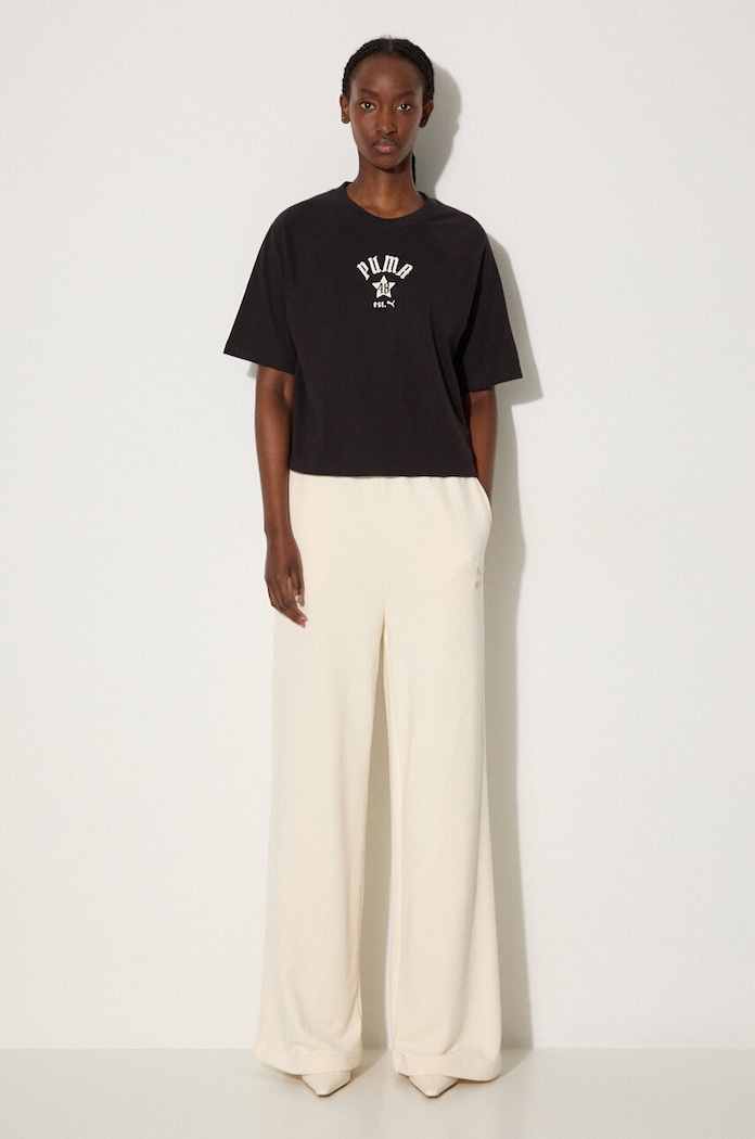 Puma cotton t-shirt Classics Play Paris Relaxed Tee — photo 2